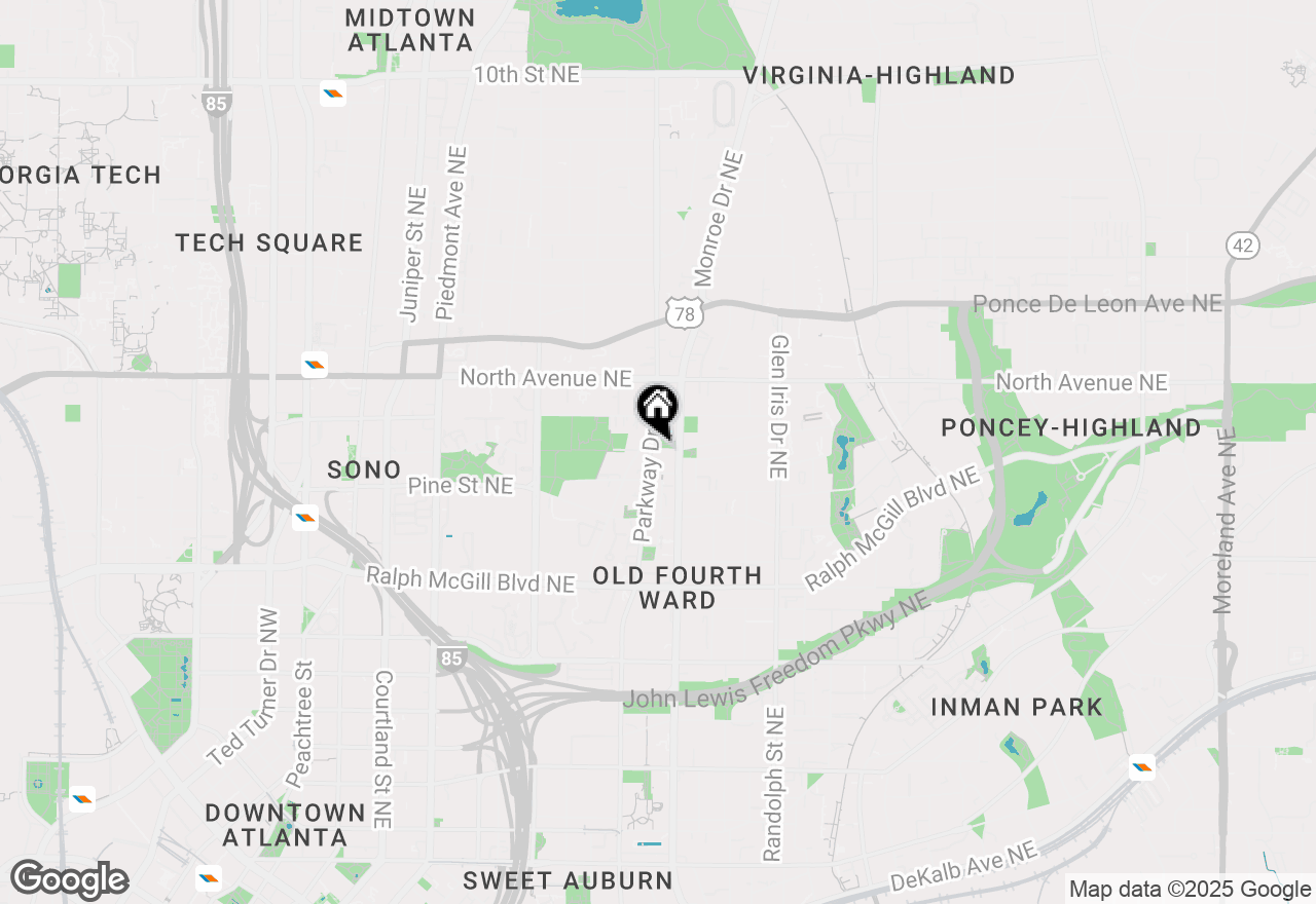Map of 525 Parkway Drive Ne #110, Atlanta, GA 30354