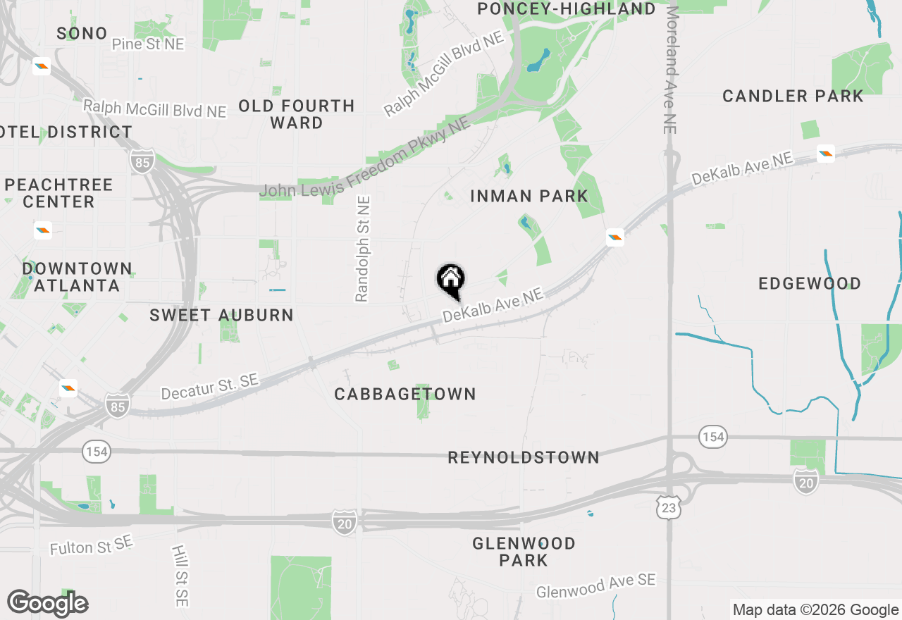 Map of 15 Waddell Street Ne #304, Atlanta, GA 30307