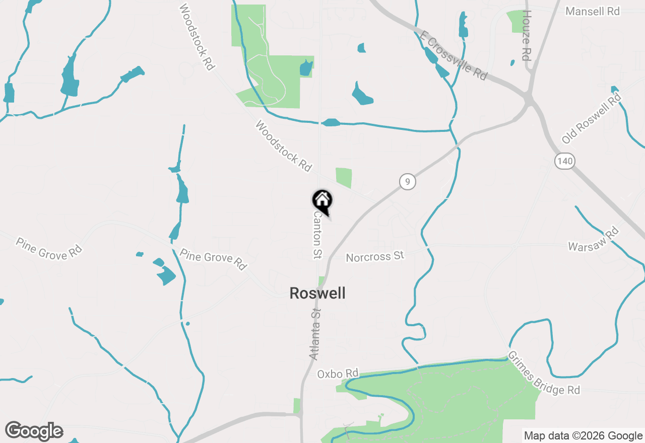 Map of 1079 Canton Street, Roswell, GA 30075