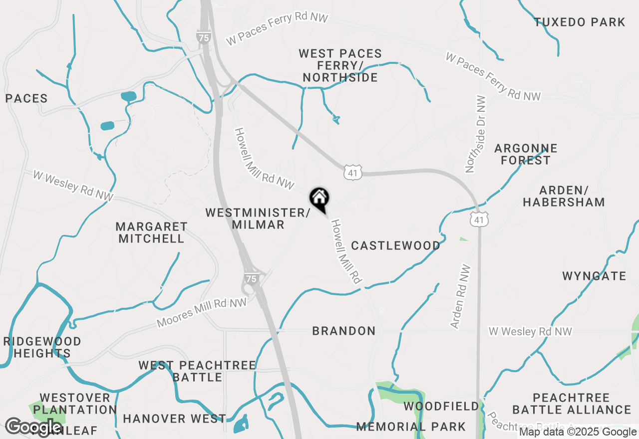 Map of 1074 Moores Mill Road Nw, Atlanta, GA 30327