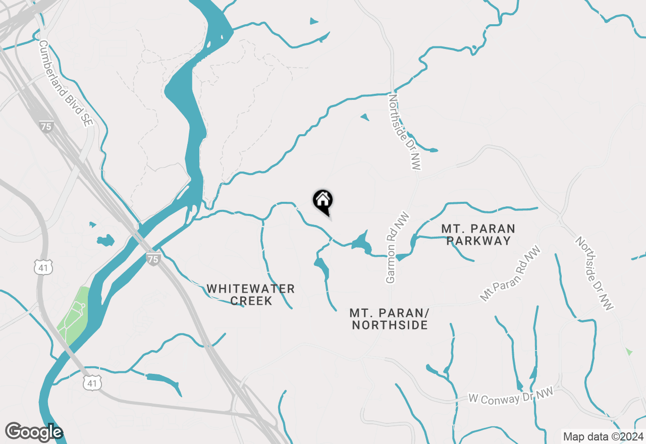 Map of 4445 Harris Valley Road Nw, Atlanta, GA 30327