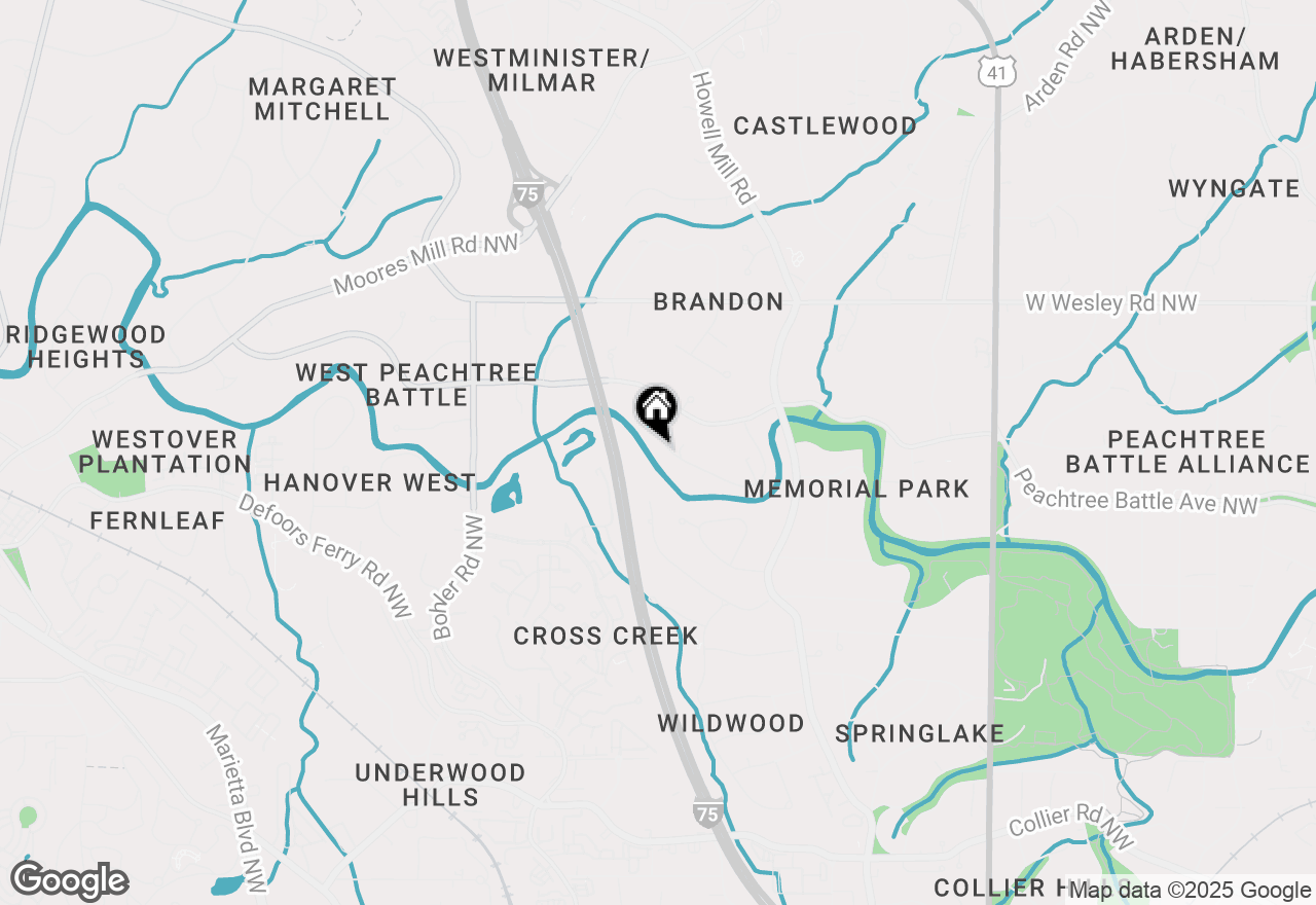 Map of 1018 Peachtree Battle Circle Nw, Atlanta, GA 30327