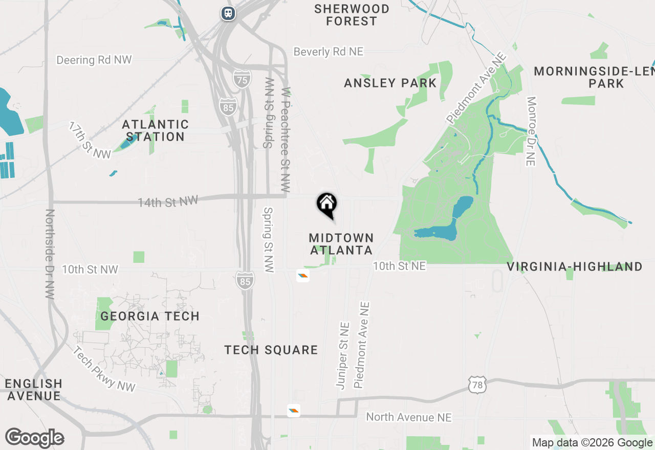 Map of 40 12th Street Ne #1903, Atlanta, GA 30309