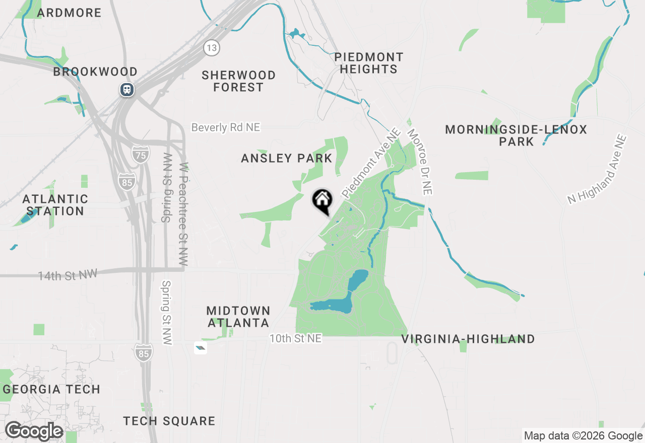 Map of 1284 Piedmont Avenue Ne #2, Atlanta, GA 30309
