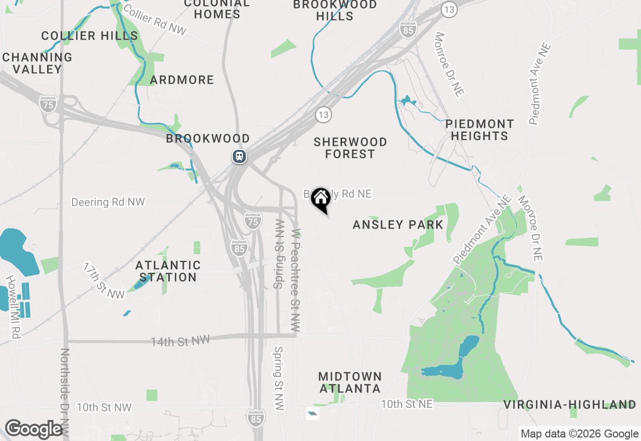 Map of 210 Peachtree Circle Ne, Atlanta, GA 30309