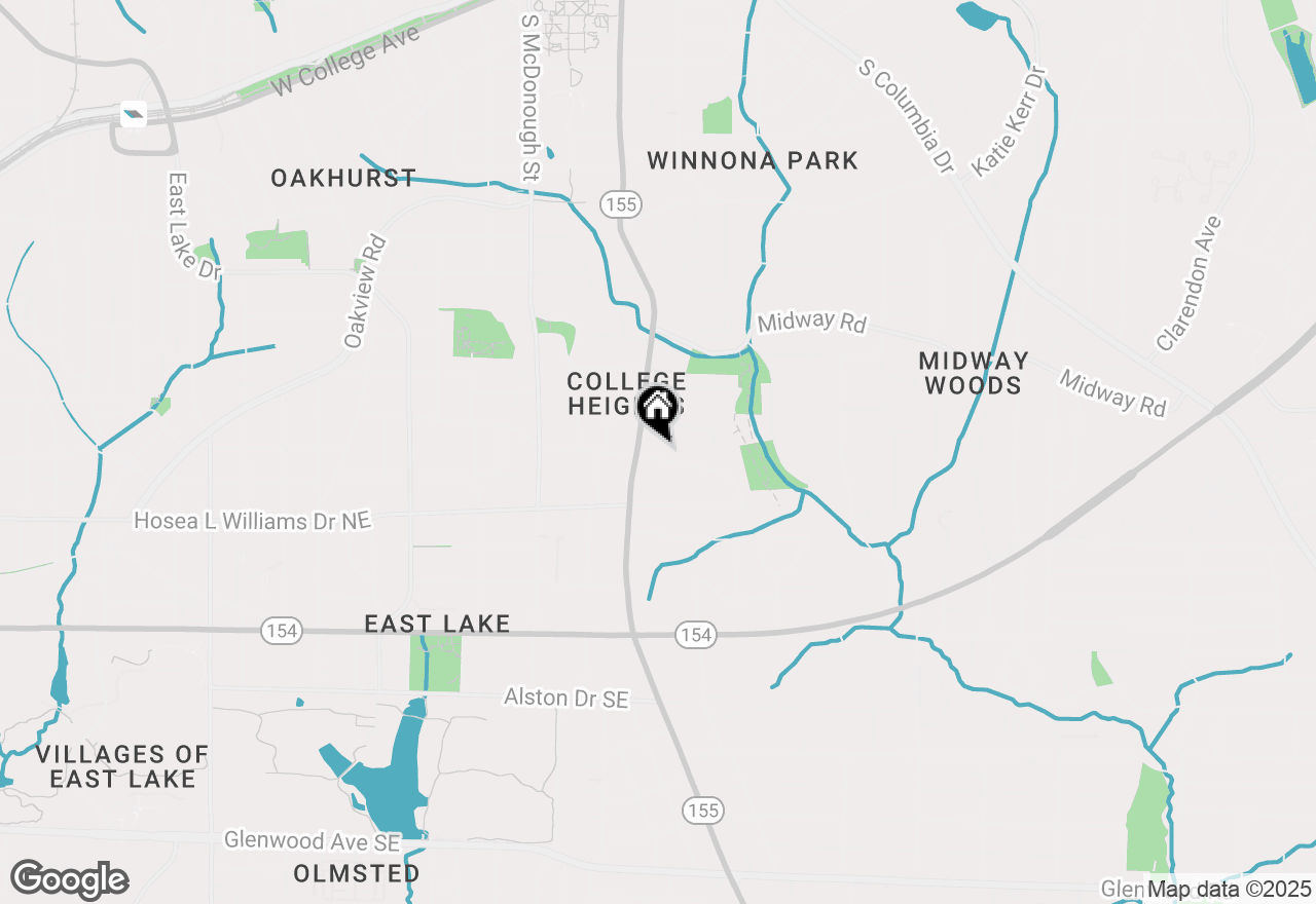 Map of 412 E Pharr Road, Decatur, GA 30030