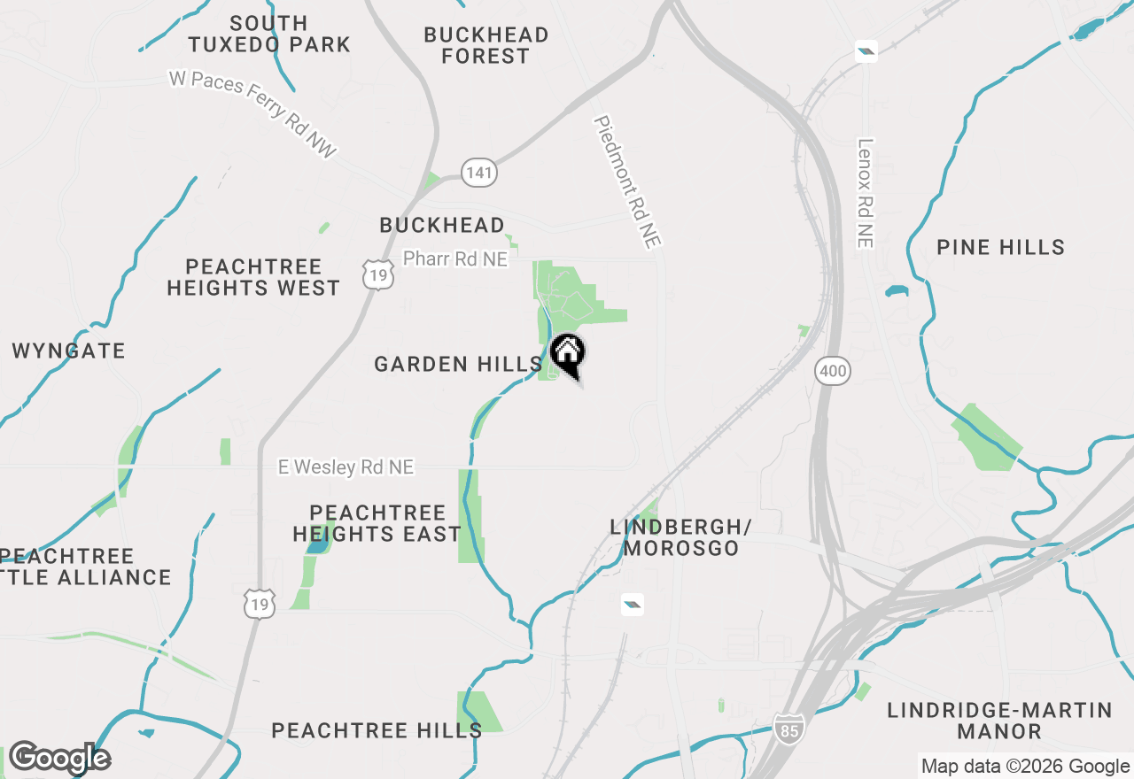 Map of 460 Brentwood Drive Ne, Atlanta, GA 30305