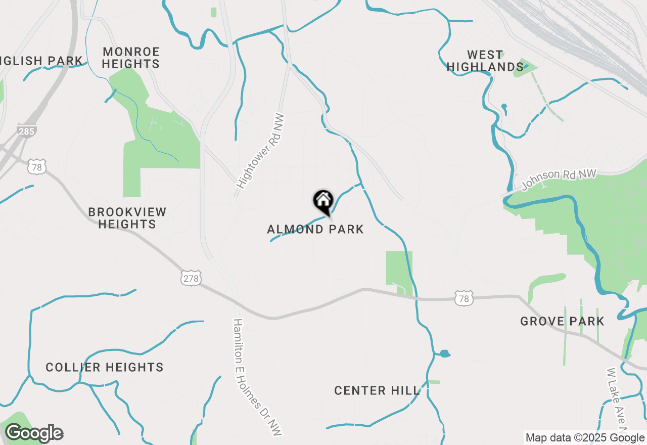 Map of 998 Lookout Avenue Nw, Atlanta, GA 30318