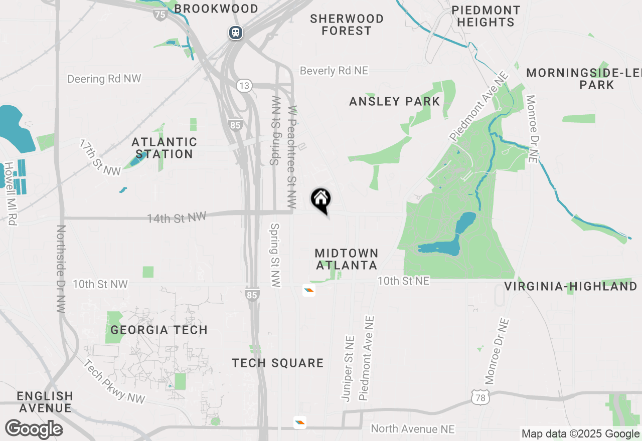 Map of 75 14th Street Ne #4320, Atlanta, GA 30309