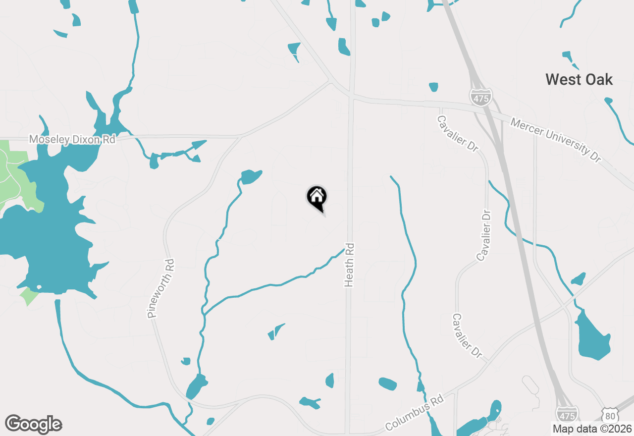 Map of 272 Laurel Springs Drive, Macon, GA 31206