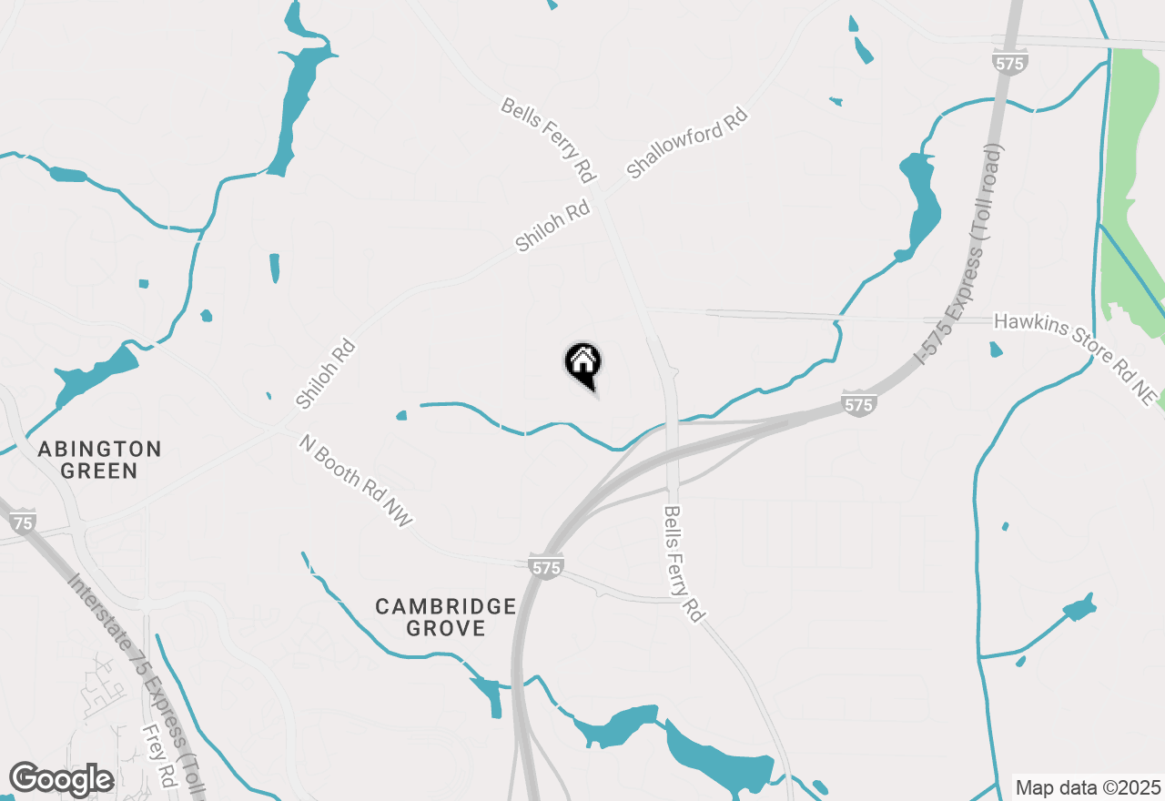 Map of 496 Bottesford Drive Nw, Kennesaw, GA 30144