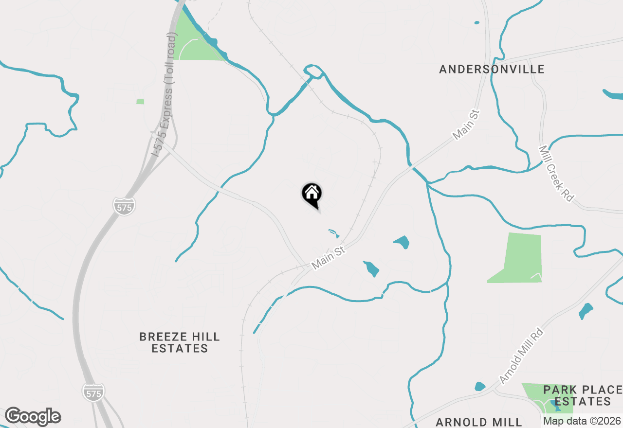Map of 808 Mackay Creek, Woodstock, GA 30188