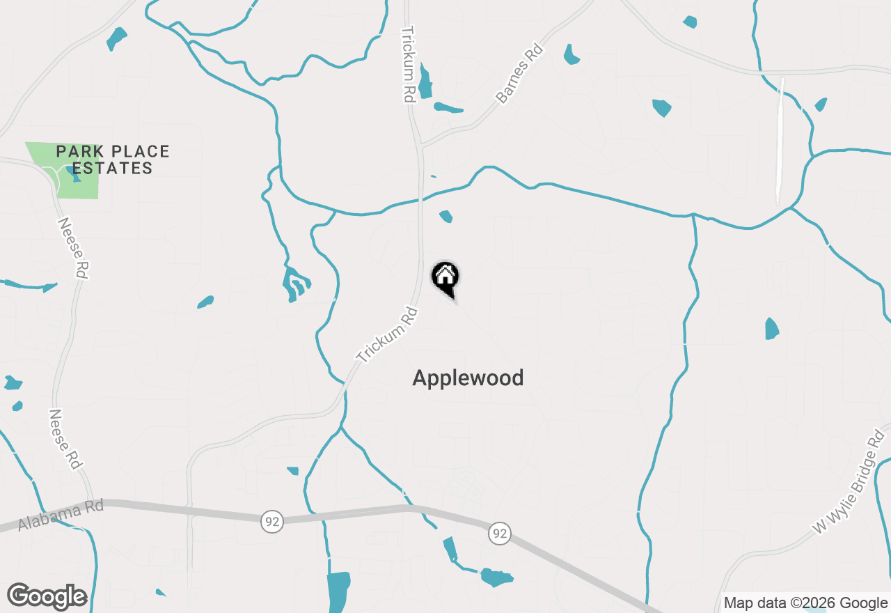 Map of 131 Finsbury Lane, Woodstock, GA 30188