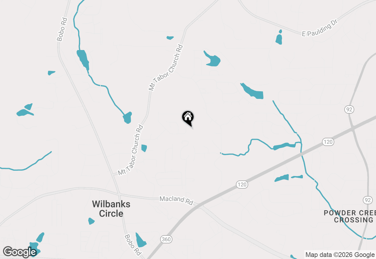 Map of 378 Cantrell Drive, Dallas, GA 30157