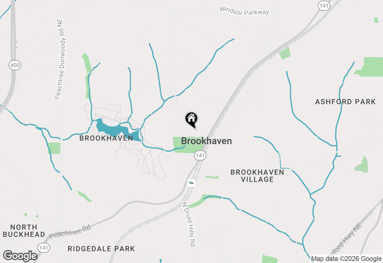 Map of 1207 Brookhaven Park Place, Brookhaven, GA 30319