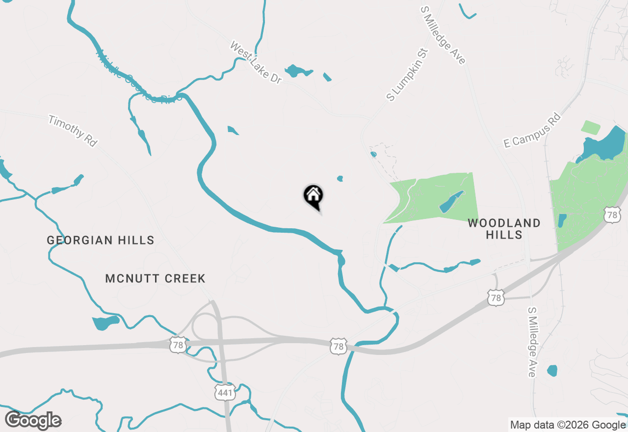 Map of 335 Duncan Springs Road, Athens, GA 30606