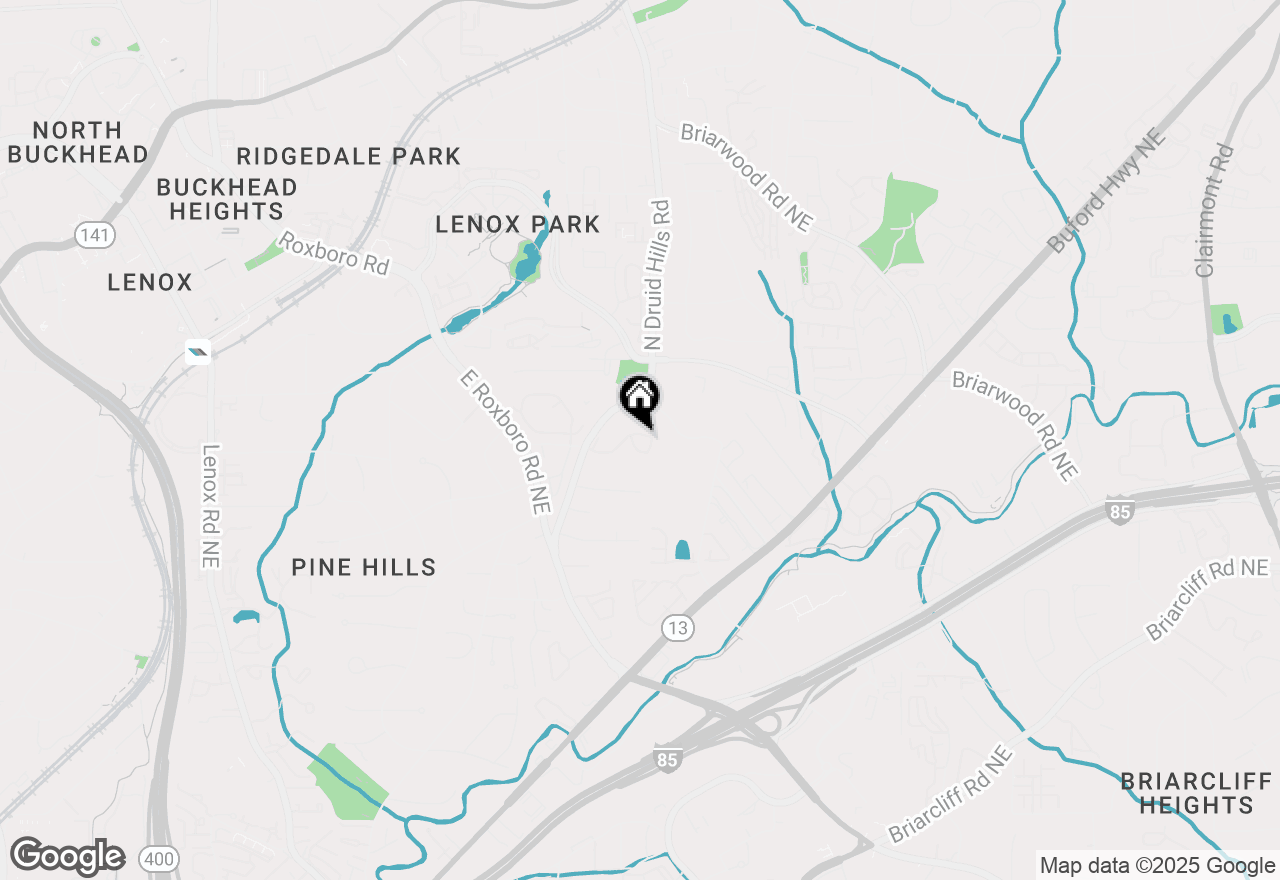Map of 1260 Druid Knoll Drive Ne, Brookhaven, GA 30319