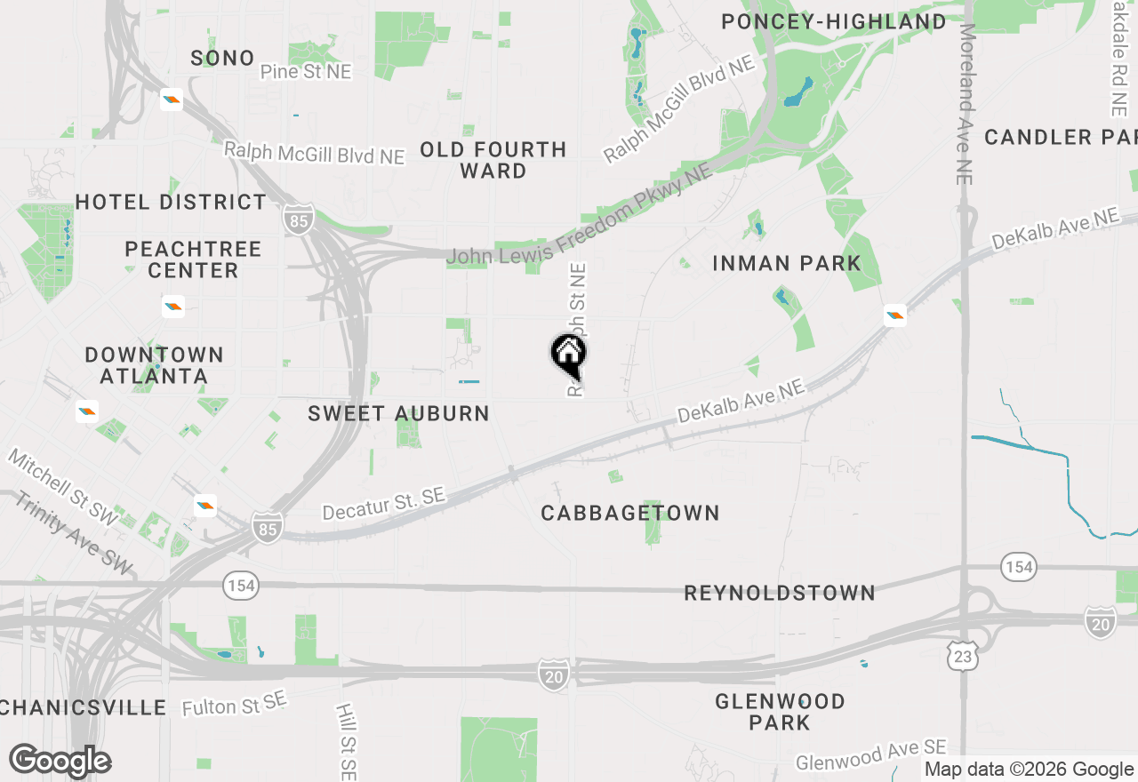Map of 572 Edgewood Avenue Ne #301, Atlanta, GA 30312