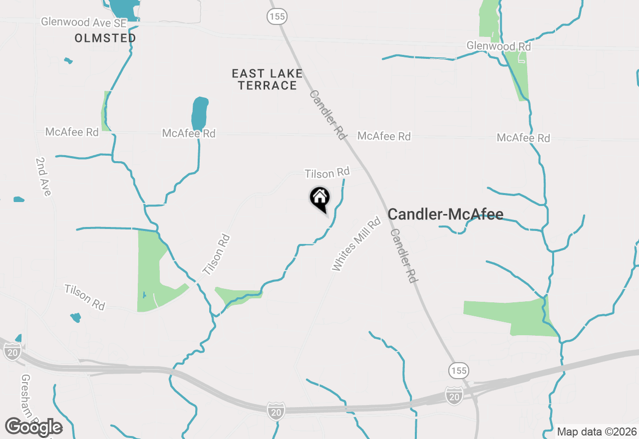 Map of 2196 Knoll Drive, Decatur, GA 30032