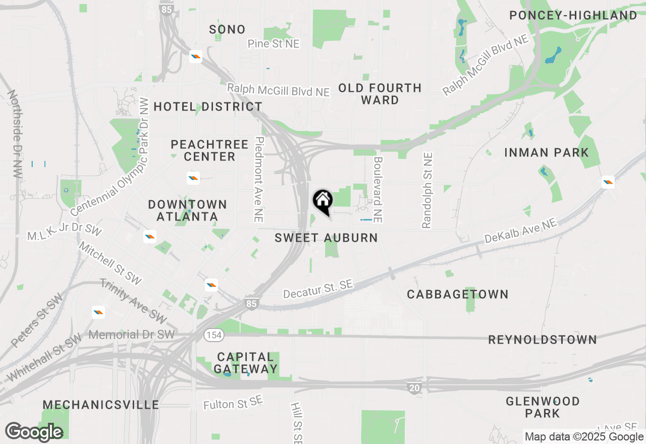 Map of 20 Hilliard Street Ne #CARRIAGE HOUSE, Atlanta, GA 30312
