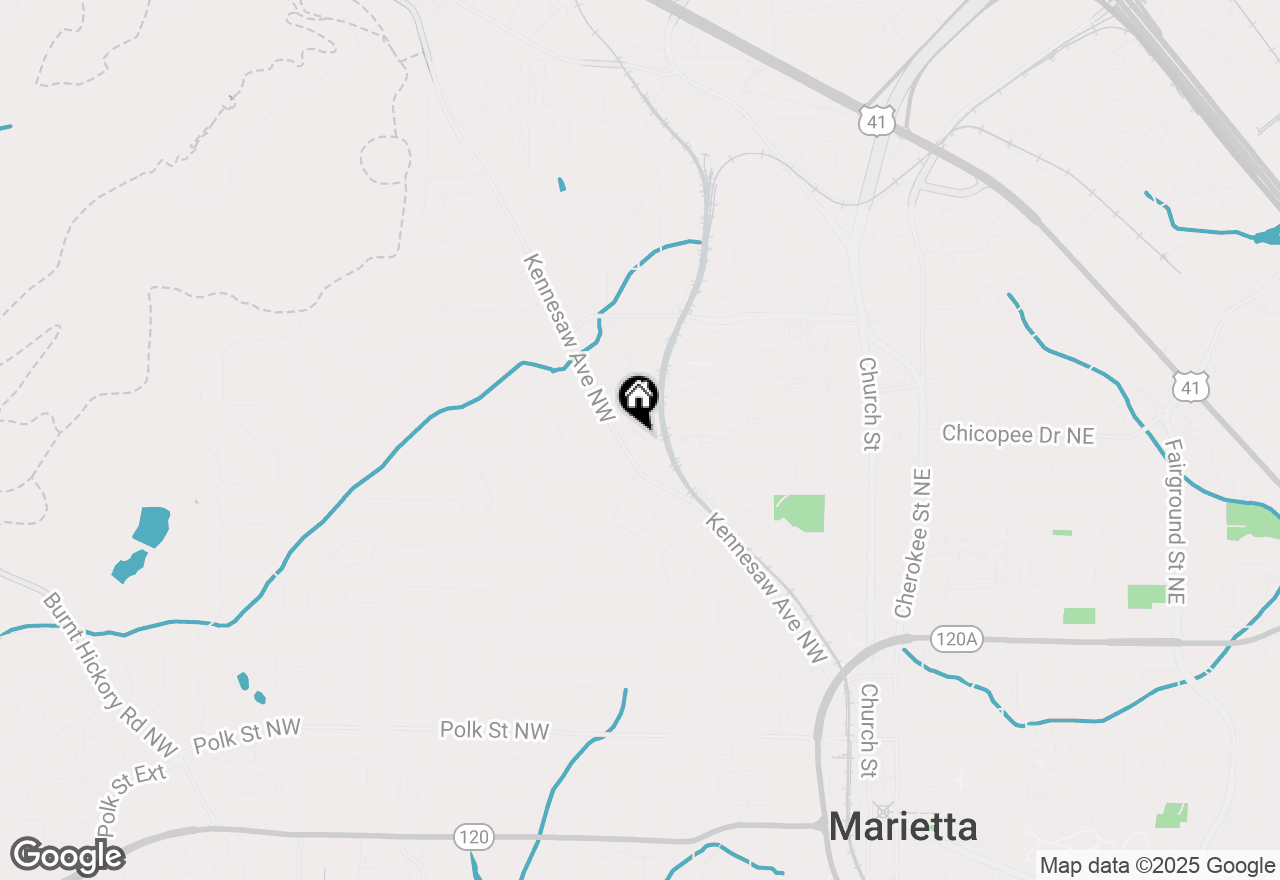 Map of 591 Oakledge Drive Nw, Marietta, GA 30060