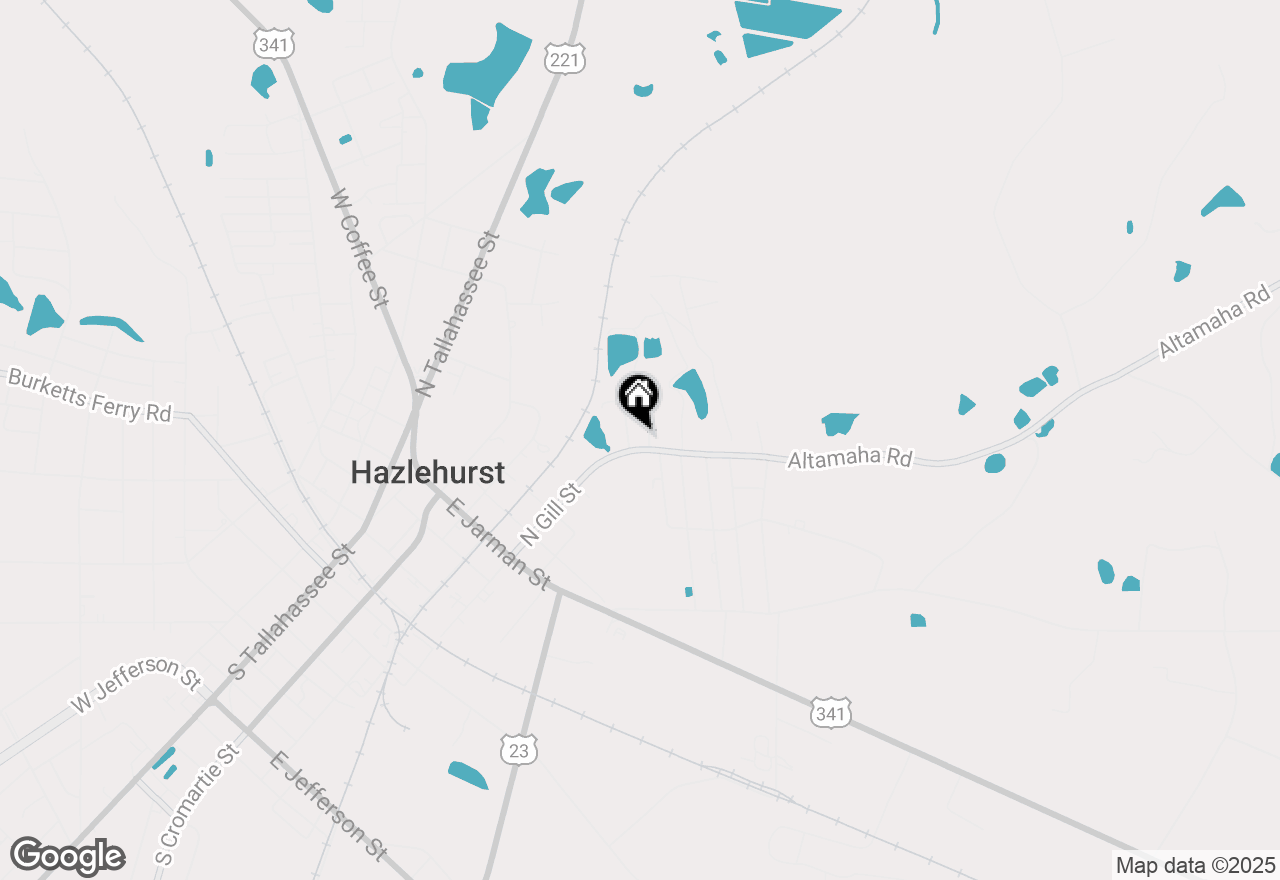 Map of 4 Shady Lane, Hazlehurst, GA 31539