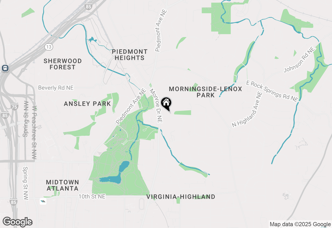 Map of 640 Hillpine Drive Ne, Atlanta, GA 30306