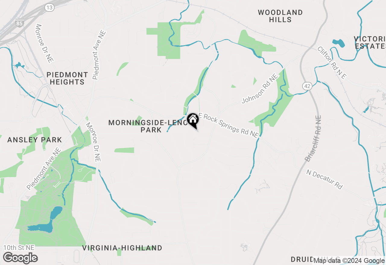 Map of 1021 Reeder Cir Ne, Atlanta, GA 30306