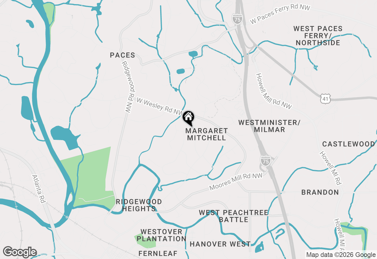 Map of 2979 Ridge Valley Road Nw, Atlanta, GA 30327