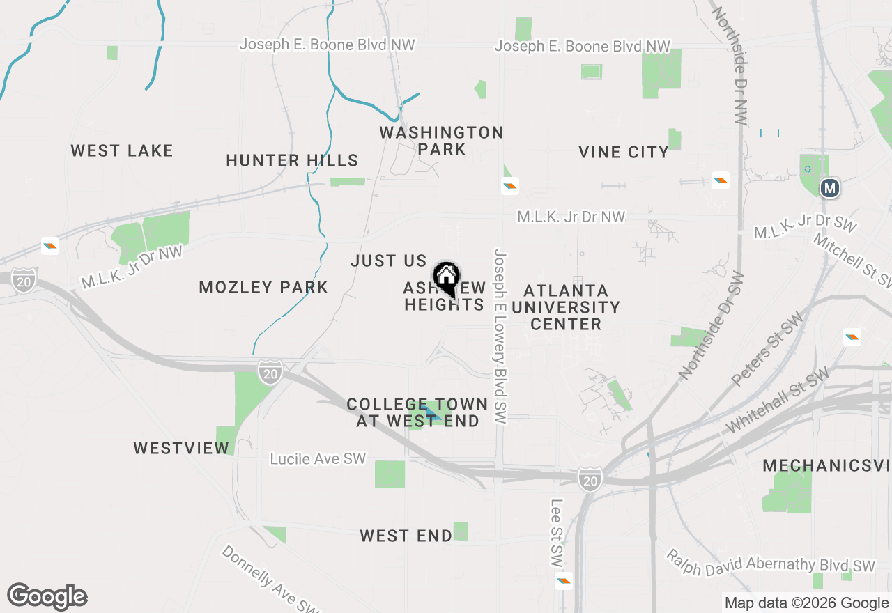 Map of 1007 Ashby Terrace Nw, Atlanta, GA 30314
