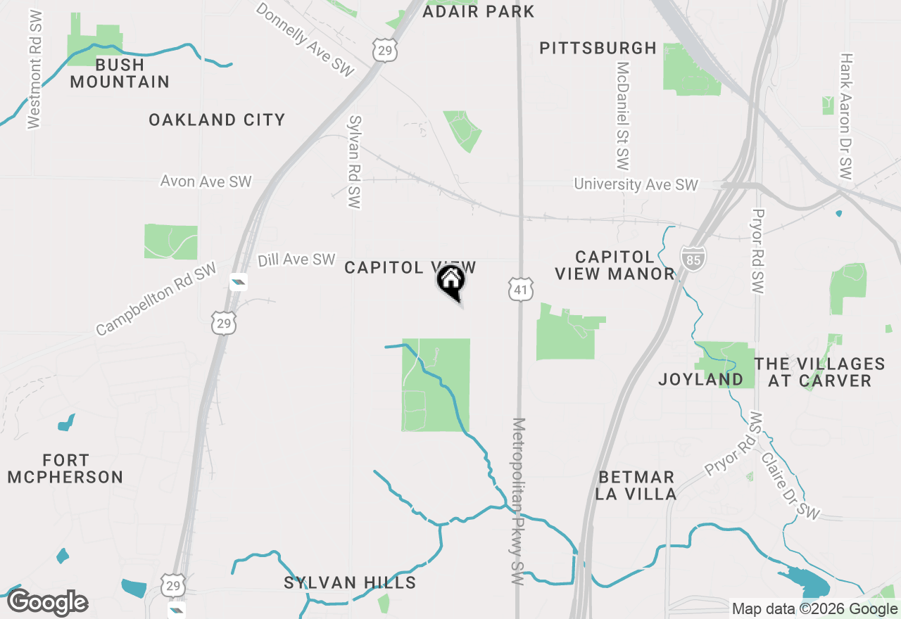Map of 1433 Desoto Avenue Sw, Atlanta, GA 30310