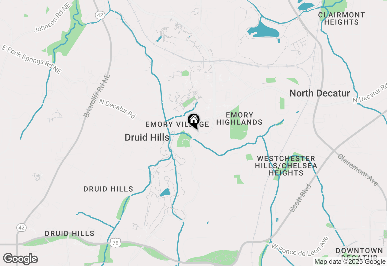 Map of 1478 Oxford Road Ne, Atlanta, GA 30307