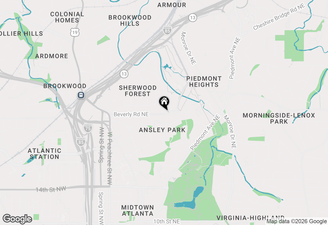 Map of 260 Beverly Road Ne, Atlanta, GA 30309