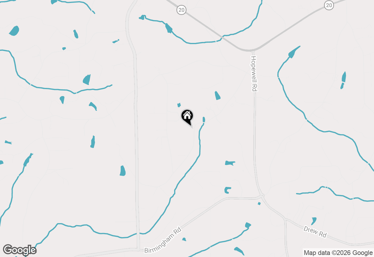 Map of 889 Freehome Road, Canton, GA 30115