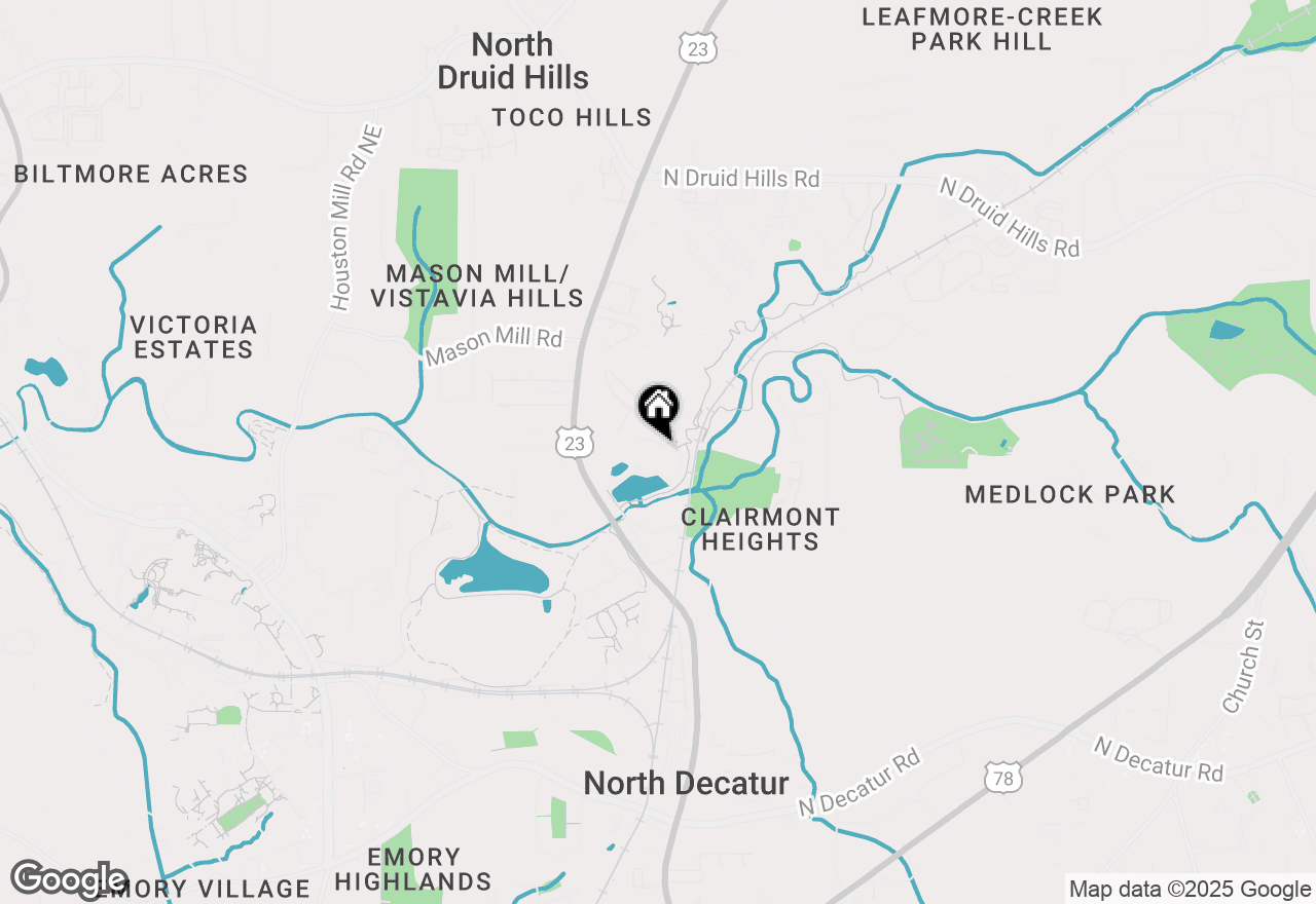 Map of 1800 Clairmont Lake #721, Decatur, GA 30033