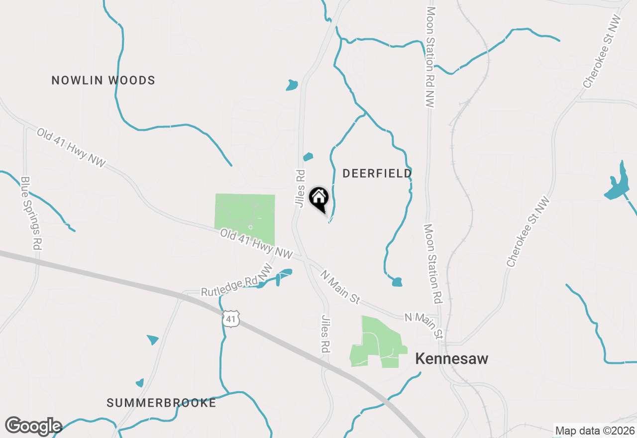Map of 2356 Mountain Springs Place Nw, Kennesaw, GA 30144