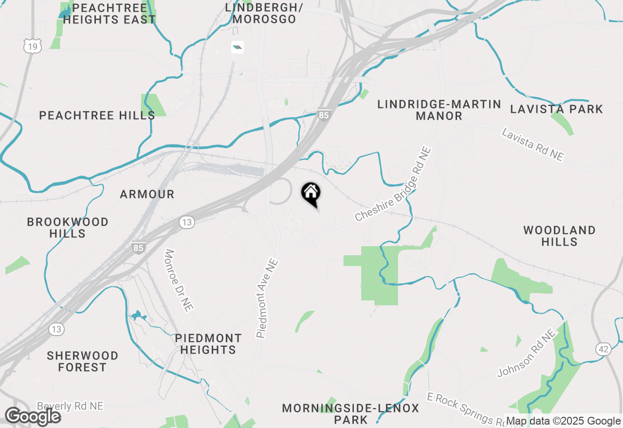 Map of 2057 Manchester Street Ne, Atlanta, GA 30324