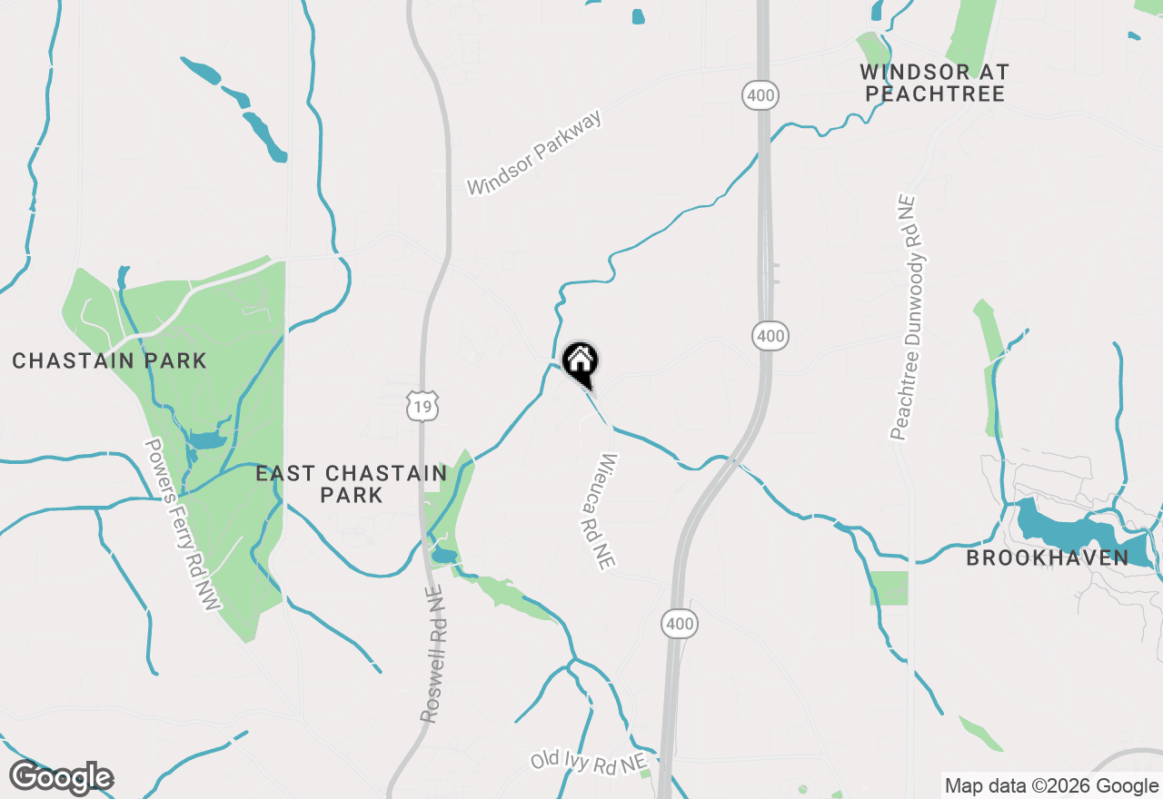 Map of 4288 Olde Mill Lane Ne, Atlanta, GA 30342