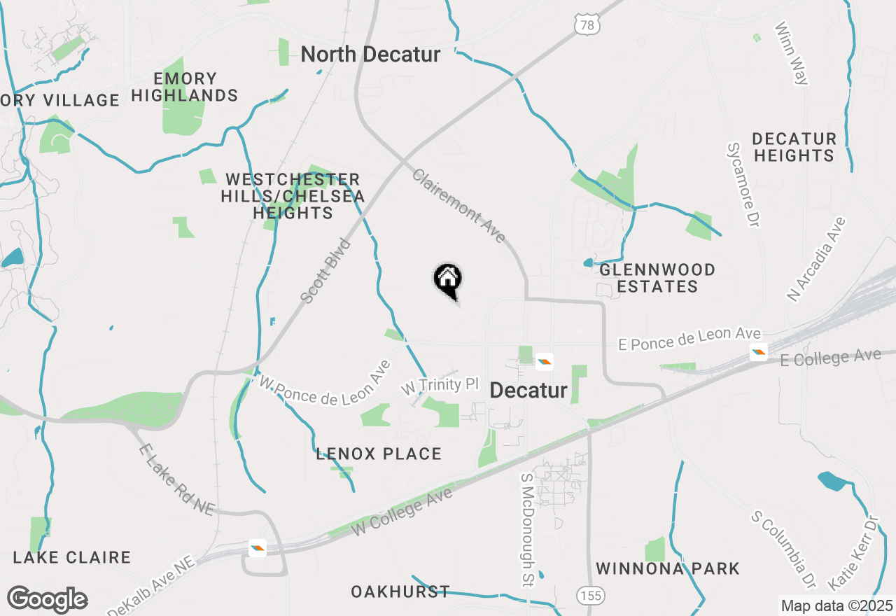 Map of 227 Montgomery Street, Decatur, GA 30030