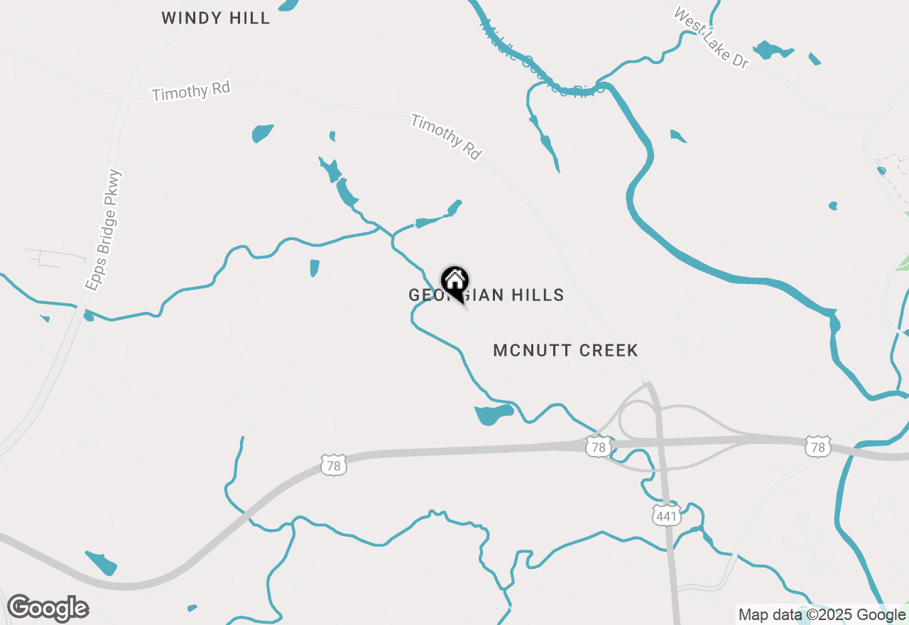 Map of 384 Township Lane, Athens, GA 30606