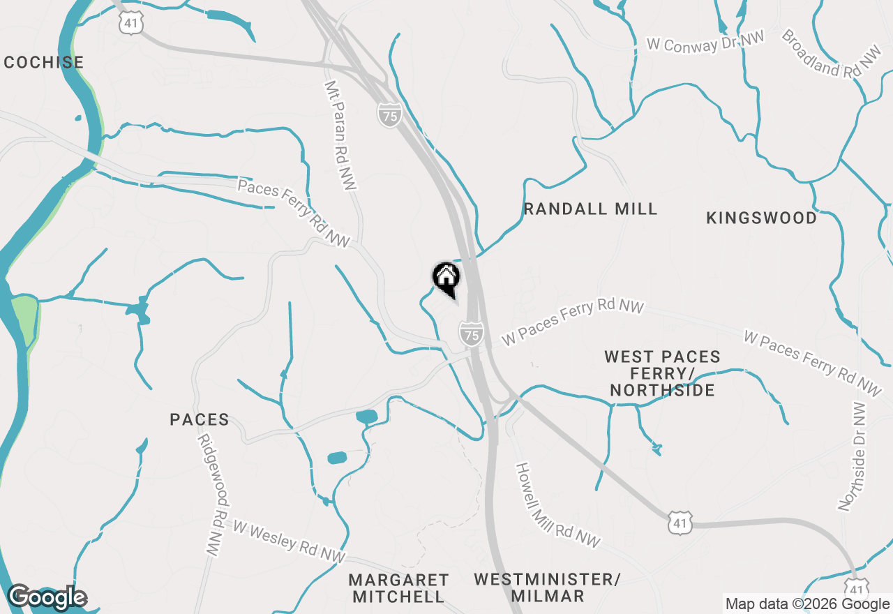 Map of 3524 Paces Place Nw #A133, Atlanta, GA 30327