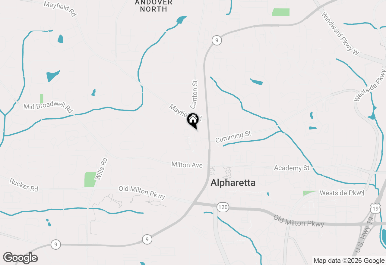 Map of 145 Canton Street, Alpharetta, GA 30009