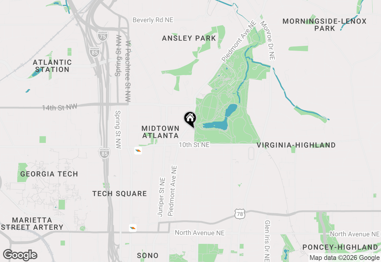 Map of 1055 Piedmont Avenue Ne #114, Atlanta, GA 30309