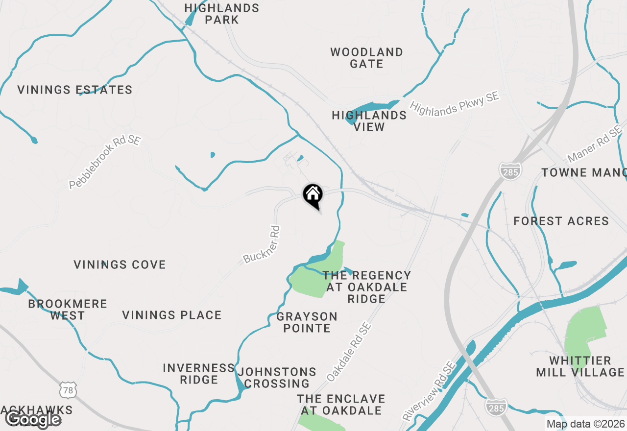 Map of 5438 Buckland Way Se, Smyrna, GA 30126