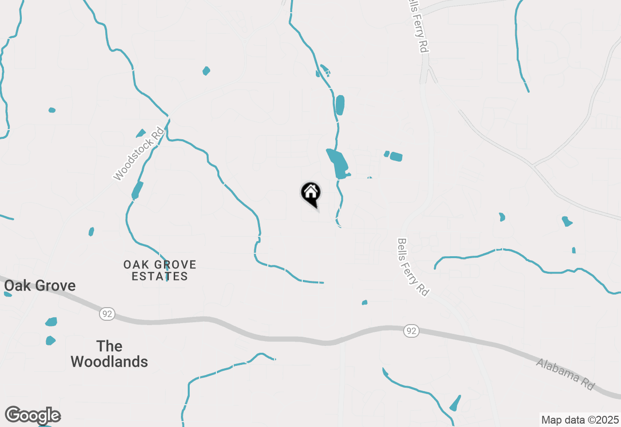 Map of 209 Sunshine Street, Acworth, GA 30102