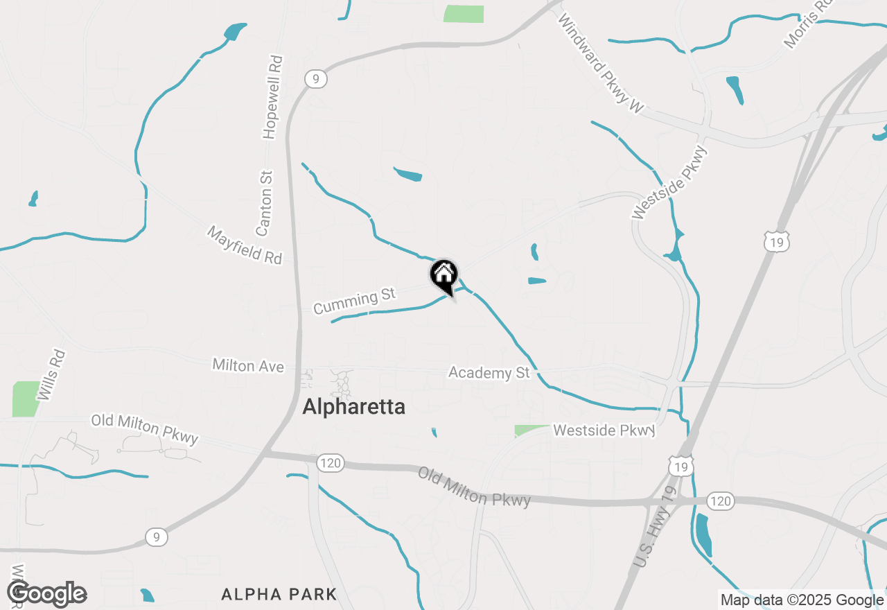 Map of 1065 Clairborne Drive, Alpharetta, GA 30009