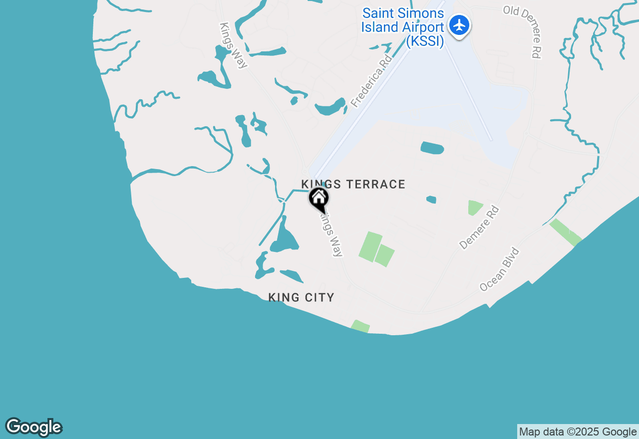 Map of 216 Kings Way, St Simons Island, GA 31522
