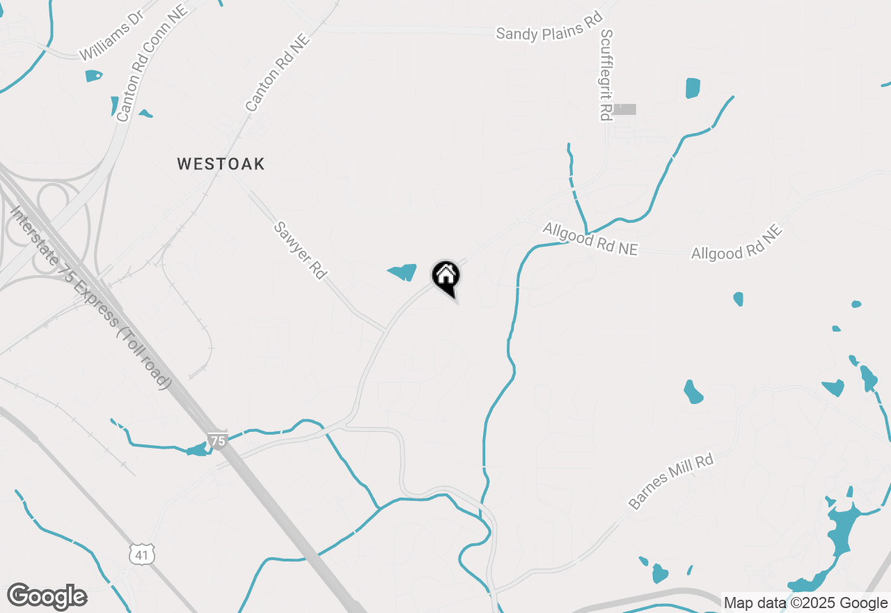 Map of 1060 Lawanna Drive, Marietta, GA 30062