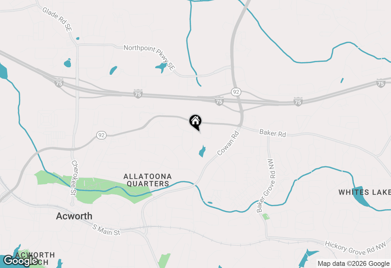 Map of 5060 Maryland Drive Nw, Acworth, GA 30101