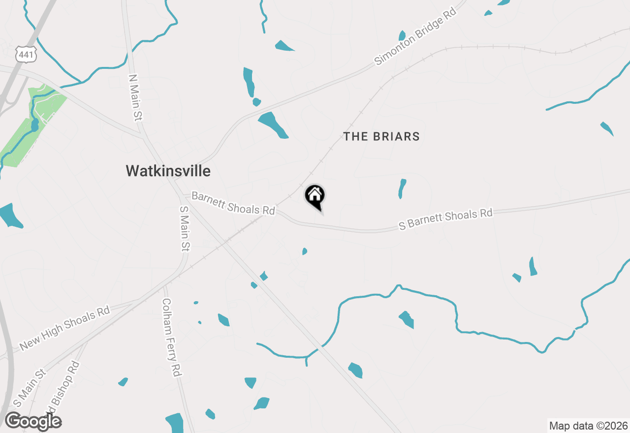 Map of 2725 Electric Avenue, Watkinsville, GA 30677